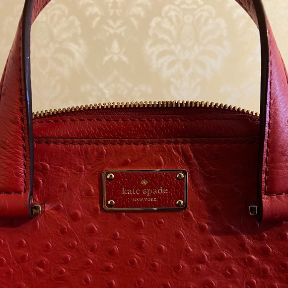 Genuine Kate Spade red leather satchel/crossbody - Picture 6 of 6